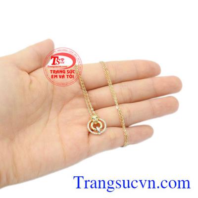 Dây chuyền vàng nữ tinh tế vàng 10k