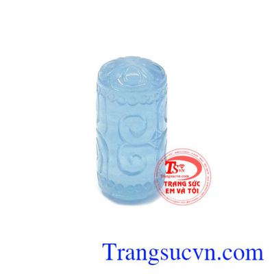 Lu thống aquamarine tài lộc là sản phẩm đá aquamarine tự nhiên đem lại nhiều may mắn cho người đeo