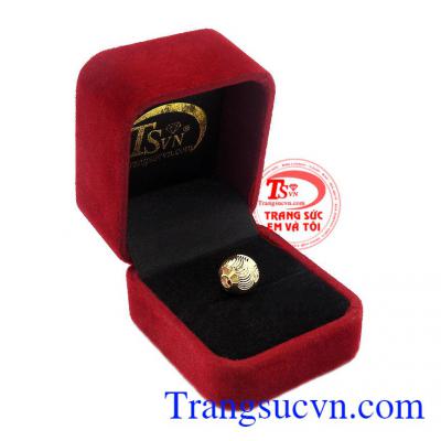 Dây chuyền đẹp sang trọng nhỏ xinh với thiết kế thanh nhã, trẻ trung làm bằng chất liệu vàng 10k sáng bóng,Mặt dây chuyền charm bi đẹp
