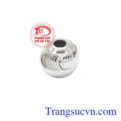 Mặt dây chuyền charm vàng trắng thiết kế độc đáo,tinh tế, hợp thời trang,Mặt dây chuyền charm vàng trắng