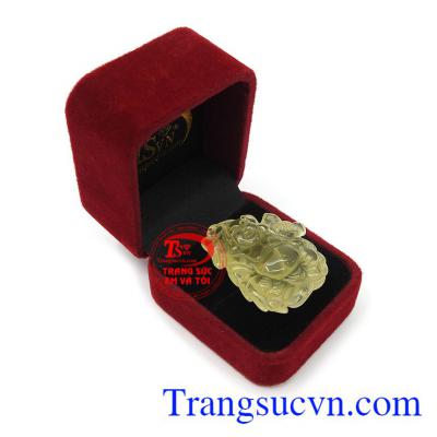 Mặt Di lặc Citrine hoan hỉ thương hiệu bền đẹp, chất lượng, có giấy kiểm định đảm bảo