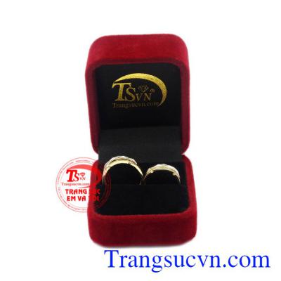 Nhẫn cưới vàng chung thủy vàng 10k