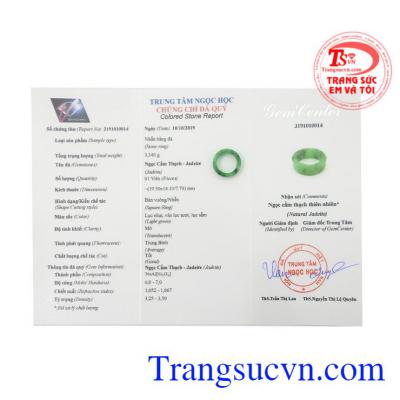 Nhẫn ngọc ngón út Jadeite