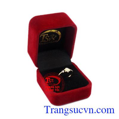 Nhẫn nữ vàng hoa tuyết