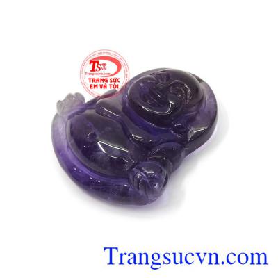 Phật Di Lặc thạch anh tím may mắn đeo hợp phong thủy, mang lại bình an, may mắn và tài lộc
