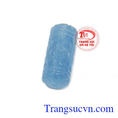 Trụ tròn lu thống aquamarine có giấy kiểm định, giao hàng nhanh trên toàn quốc