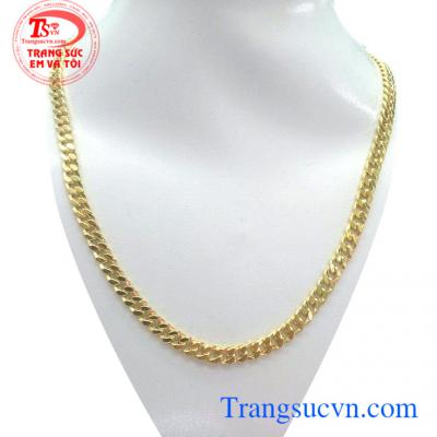 Vòng vàng tây cho nam vàng màu