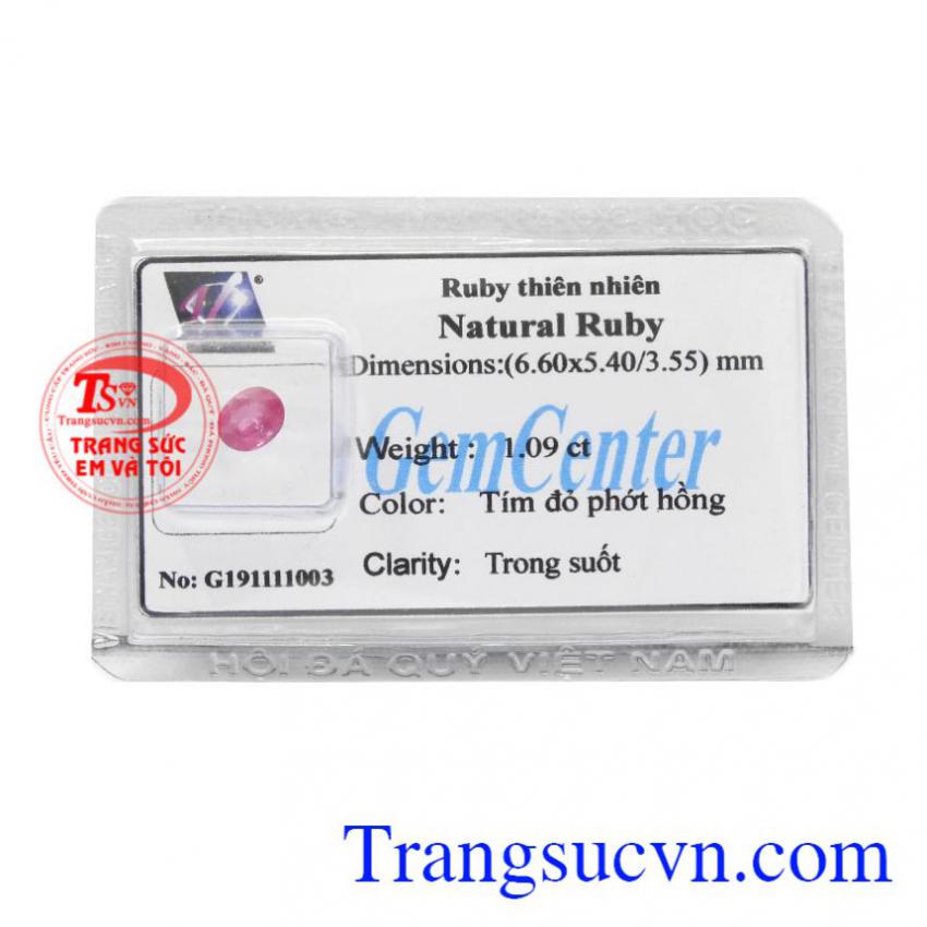 Đá Ruby ép vỉ chất lượng