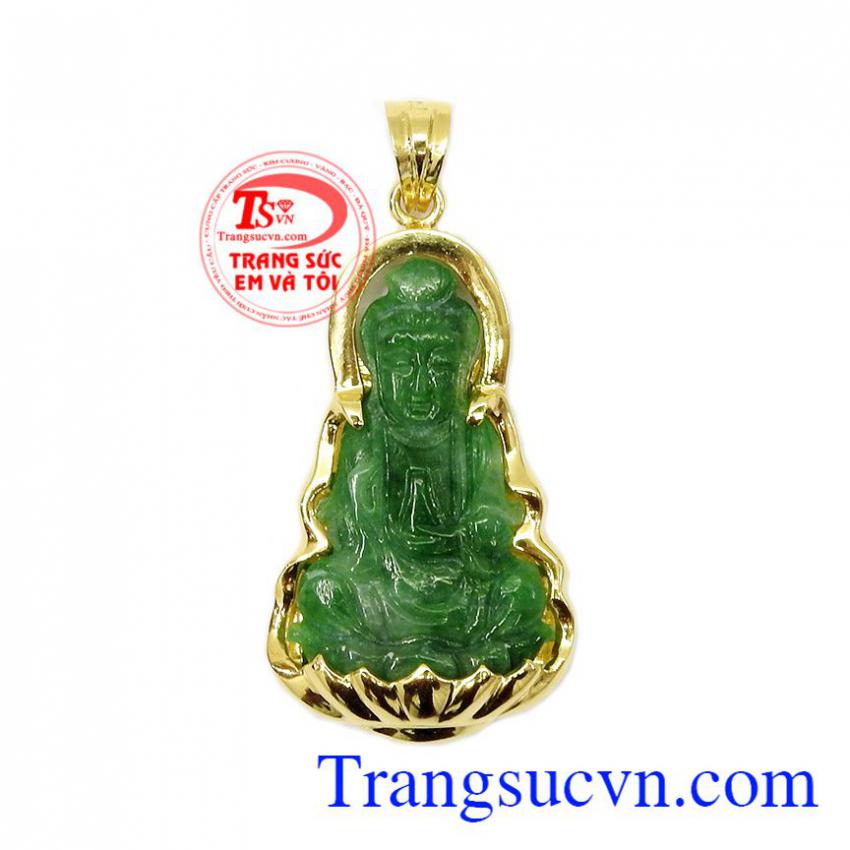 Mặt dây quan âm Jadeite đẹp