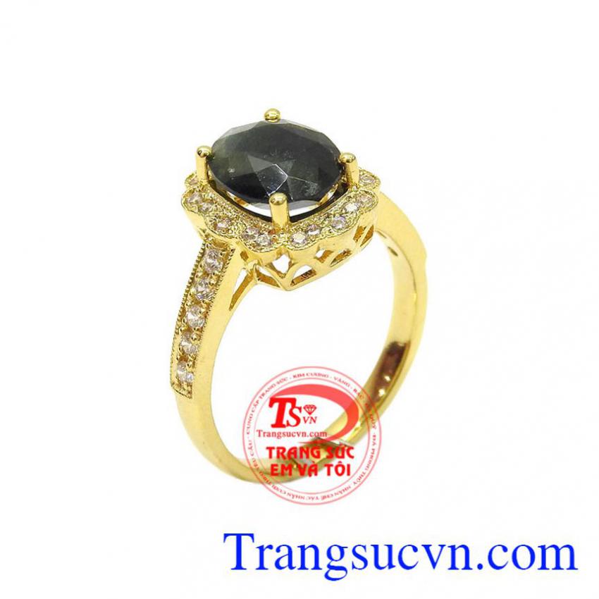 Nhẫn nữ saphir thiên nhiên đẹp