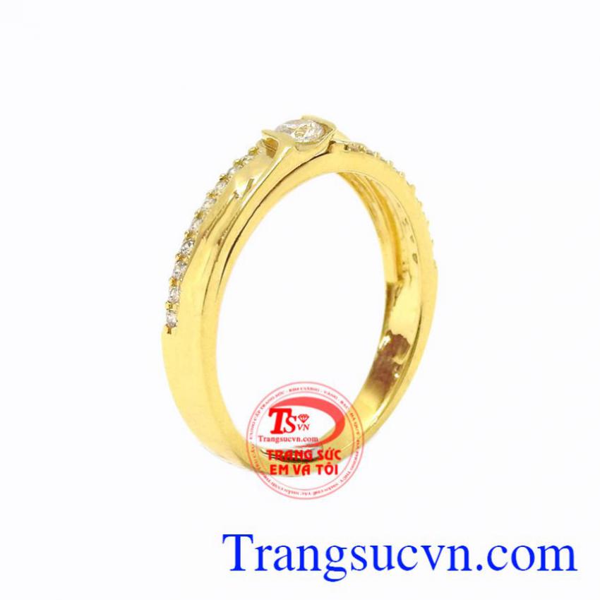 Nhẫn nữ vàng tao nhã