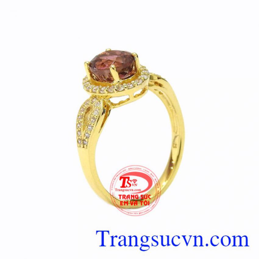 Nhẫn nữ vàng Tourmaline