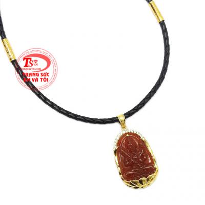 Sản phẩm chạm khắc hợp phong thủy, phù hợp với người tuổi Sửu, Dần,Bộ dây phật mã não tuổi Sửu - Dần