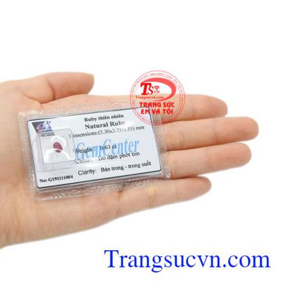 Đá quý Ruby ép vỉ thiên nhiên chất lượng, uy tín.