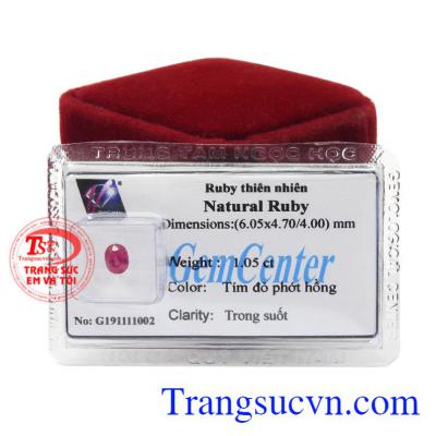 Đá Ruby ép vỉ thiên nhiên có thể đính mặt nhẫn, hoa tai mang lại sự sang trọng.