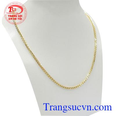 Dây chuyền nữ vàng tây sang trọng 10k nhập khẩu Italy kiểu dáng đẹp, chất lượng cao