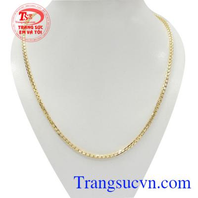 Dây chuyền nữ vàng tây sang trọng đeo hợp phong cách phái đẹp, tôn lên nét quý phái, thời trang và cá tính