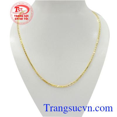Dây chuyền nữ vàng tây xinh xắn vàng tây 10k chế tác tinh xảo, sắc nét, kiểu dáng độc đáo