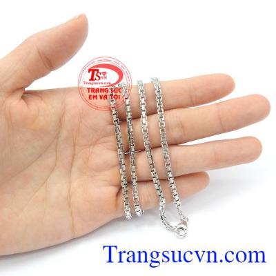 Dây chuyền vàng trắng thời thượng