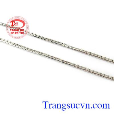 Dây chuyền vàng trắng thời thượng phù hợp nhiều trang phục và lứa tuổi khác nhau,Dây chuyền vàng trắng thời thượng