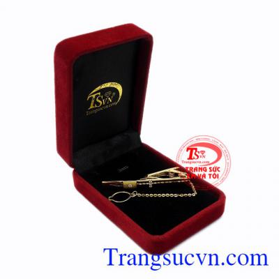 Kẹp caravat vàng đẳng cấp 