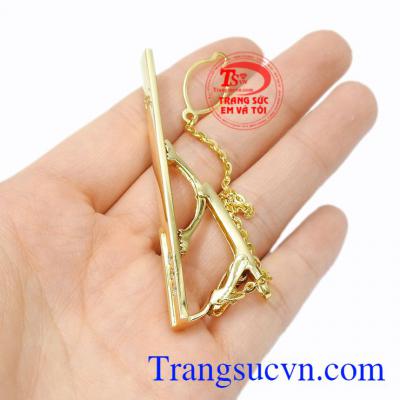 Kẹp caravat vàng tinh tế 14k giao hàng trên toàn quốc.