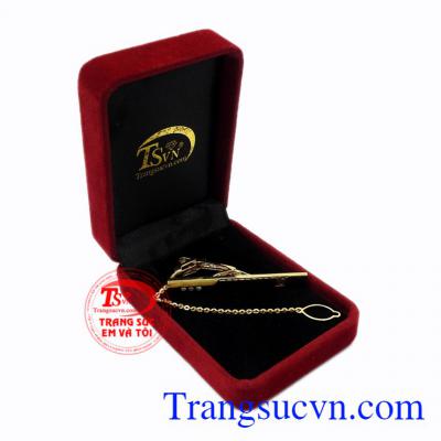 Kẹp caravat vàng tinh tế 14k