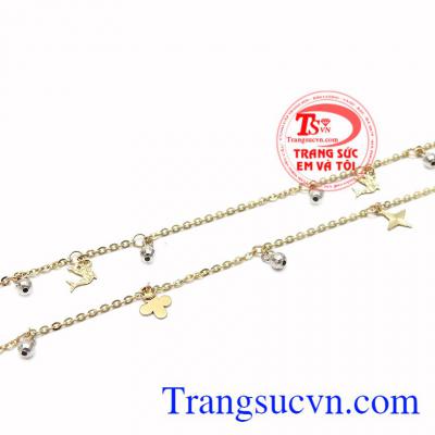 Sản phẩm được nhiều khách hàng yêu thích và lựa chọn. Lắc chân vàng dễ thương