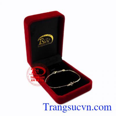 Lắc tay nữ vàng dịu dàng vàng 10k korea