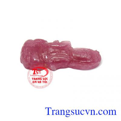 Mặt dây phật quan âm ruby