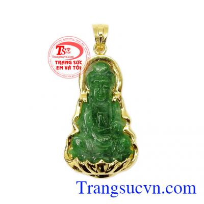 Mặt dây quan âm Jadeite đẹp