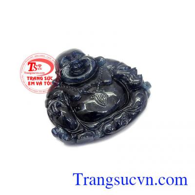 Trong phong thủy, Phật Di Lặc là tượng trưng của vui vẻ, hạnh phúc và may mắn trong cuộc sống,Mặt phật Di Lặc Sapphire cầu tài lộc