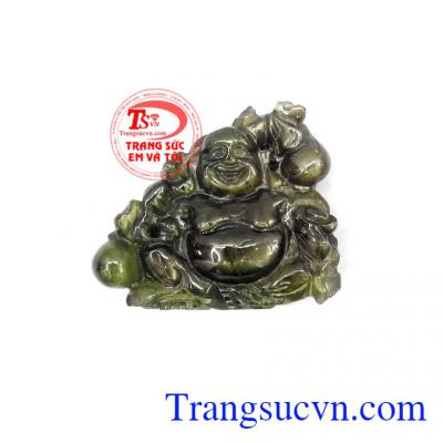 Mặt phật Di Lặc Sapphire hưng thịnh màu sắc đẹp, tươi sáng, chạm khắc từ đá Sapphire thiên nhiên,Mặt phật Di Lặc Sapphire hưng thịnh