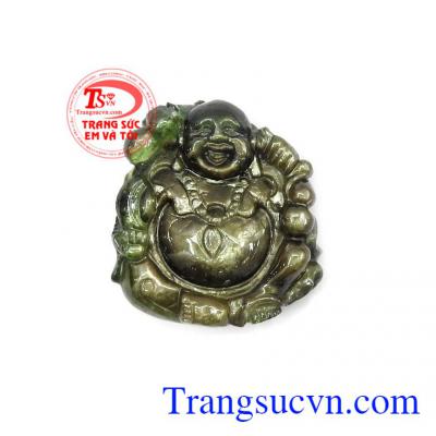 Mặt phật Di Lặc Sapphire sung túc được chế tác tỉ mỉ, màu sắc đẹp,chất lượng cao,Mặt phật Di Lặc Sapphire sung túc