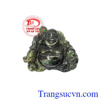 Mặt phật Di Lặc Sapphire trường thọ được chạm khắc tinh xảo, sắc nét từ đá Sapphire thiên nhiên cao cấp,Mặt phật Di Lặc Sapphire trường thọ