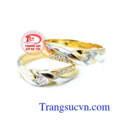 Nhẫn cưới vàng 14k