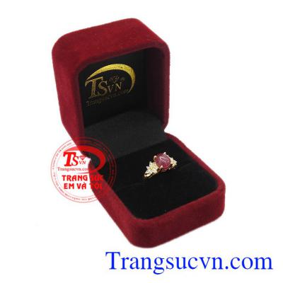 Nhẫn nữ ruby sao tỏa sáng bảo hành uy tín, giao hàng trên toàn quốc. 