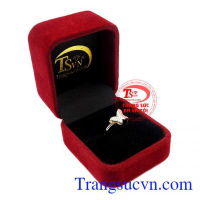 Thích hợp làm quà tặng cho người thân hoặc bạn bè,Nhẫn nữ vàng màu hồ điệp