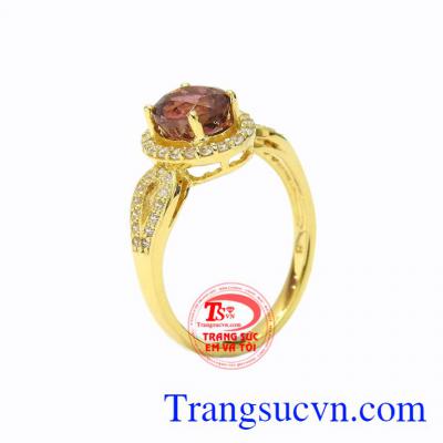 Nhẫn nữ vàng Tourmaline