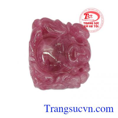 Phật di lặc ruby thịnh vượng được ché tác từ đá ruby thiên nhiên