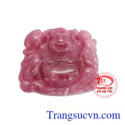 Phật di lặc ruby thịnh vượng với dáng vẻ mập mạp, hiền hòa, tự tại, miệng luôn tươi cười