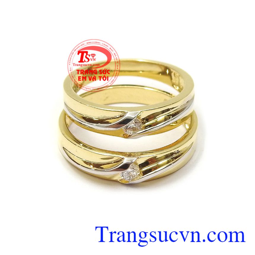 Nhẫn cưới vàng tây bình an nhập khẩu nguyên chiếc, là dòng sản phẩm rất được ưa chuộng