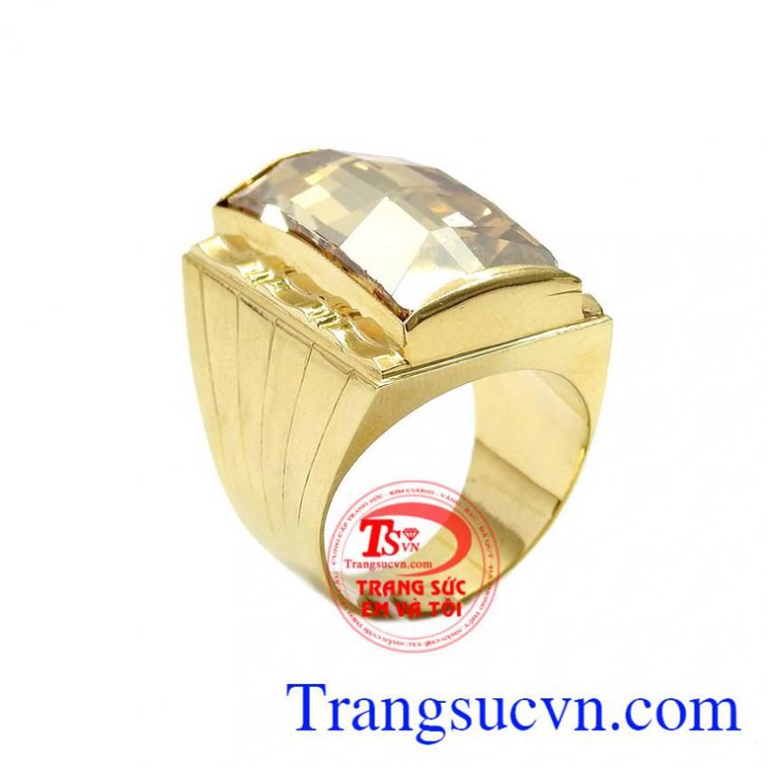 Nhẫn nam đính đá thời thượng