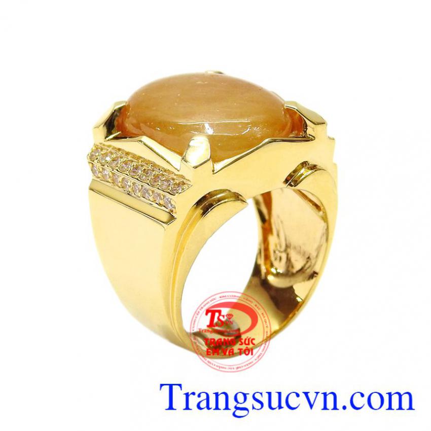 Nhẫn nam vàng Sapphire danh vọng