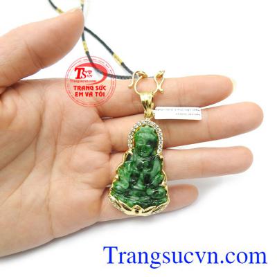 Bộ dây chuyền Quan Âm hạnh phúc thương hiệu bền đẹp, chất lượng, chế tác theo yêu cầu khách hàng.