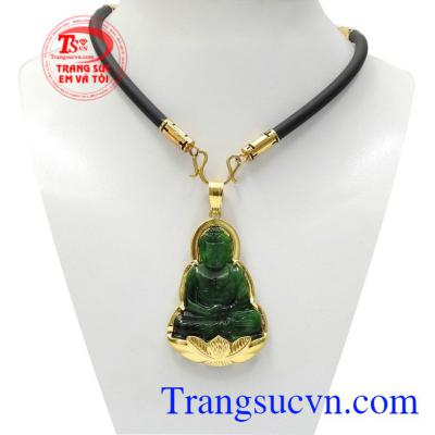 Bộ mặt dây phật A Di Đà Jadeite