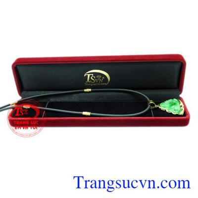 Bộ mặt dây phật vàng Di lặc Jadeite