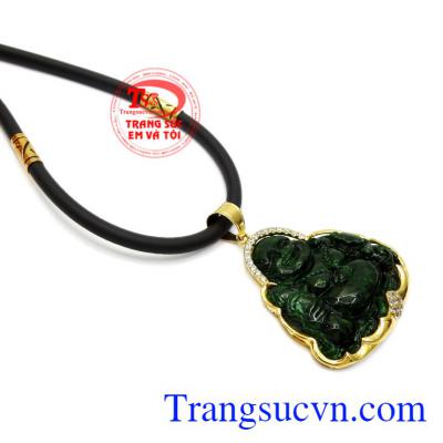 Bộ mặt dây vàng Jadeite Phật Di Lặc giao hàng trên toàn quốc.