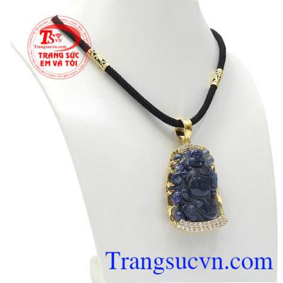 Bộ trang sức phật di lặc sapphire vạn phúc mang đến sự bình an, may mắn và thành công cho người dùng. 