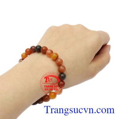 Chuỗi tay thạch anh màu sắc có giấy kiểm định đá quý đầy uy tín.